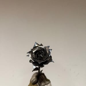Handmade Welded Steel Rose
