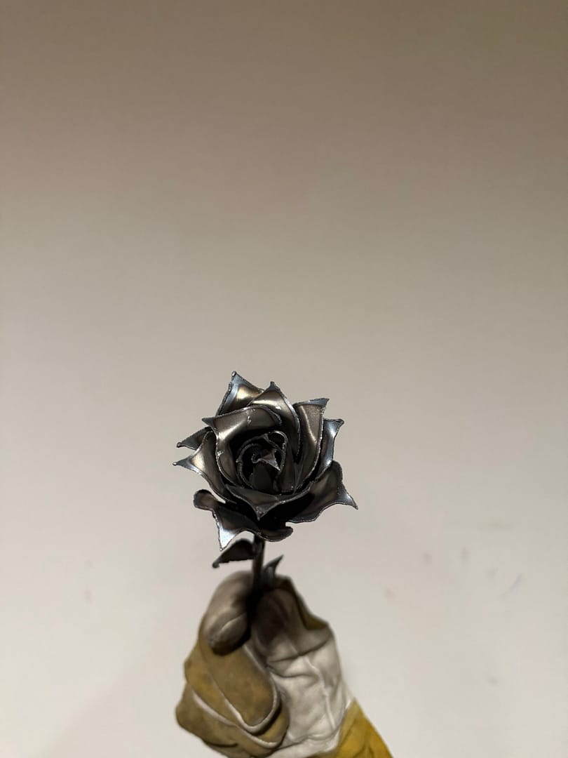 Handmade Welded Steel Rose